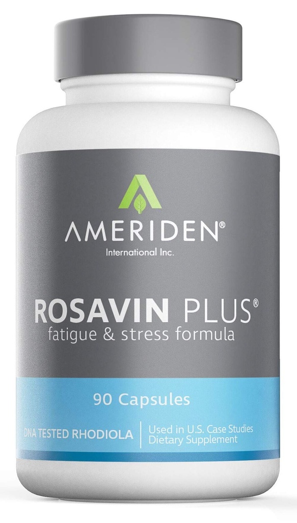 Rosavin Plus® avec électrolytes- Rhodiola rosea Sibérie 90 V-capsules 150mg par AMERIDEN INTERNATIONAL, INC
