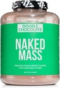 NAKED Masse végétalienne - Double gain de poids au chocolat - 1 260 calories, protéines 50G, rien d'artificiel, poudre de protéines de chocolat naturel, sans OGM, sans soja et sans gluten - vrac de 8LB - 11 portions