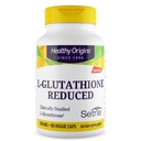 Origines saines L-glutathion 500 mg (Sétria, non-OGM, sans gluten, antioxydant, soutien immunitaire, soutien de la peau), 60 capsules de légumes