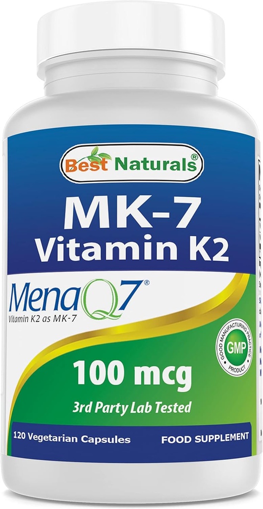 Meilleurs naturels MK-7 Vitamine K2 100 mcg 120 Vcaps