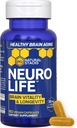 Supplément Longévité NeuroLife - 500mg Taurine & 400mg Supplément Berberine - MitoPrime L-Ergothioneine testé cliniquement - Soutien du cerveau pour la vitalité cognitive - 60 capsules Berberine