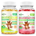 Gommies de 2 paquets de magnésium pour enfants et adultes- Complexe de glycinate de magnésium