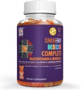 Supplément gommy quotidien multivitamine pour les enfants cliniques complets pour la santé du cerveau, de la vision, des os et des immunes. Vitamines A, C, E,D,B6,B12, Folate, Biotine, Minéraux essentiels. 90 Gummies sans gluten