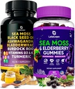 Sea Moss Capsules + Gummies Bundle, 60 Irish Sea Moss Gummies + 120 Ocean Wild SeaMoss Capsules with Vitamins and Minerals