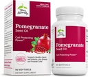 Huile de graines de grenade Terry naturellement - Supplément alimentaire pour soutenir la santé cardiovasculaire - Supplément à base de plantes non OGM avec extrait d'oméga-5 et de grenade - 60 softgels