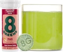 8Greens Supergreens Comprimés SuperGreens SuperGreens Poudre Comprimé SuperGreens, Métabolisme Immunité et Focus, Verts quotidiens Comprimés effervescents, Organique: Aloe Vera, Spiruline, Chlorella, Pêche, 10 portions