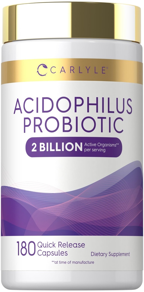 Carlyle Acidophilus Probiotique pour la santé digestive des femmes et des hommes