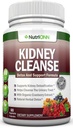 KIDNEY CLEANSE - Détox et support pour les urines, les peaux et les reins - Toute la formule de supplément naturel à base de plantes avec canneberge biologique, Astragalus, Turmeric, Goldenrod, Gravel Root, Juniper et plus