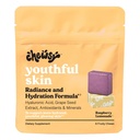 Peau jeune et fruitée Chews Vitamines, formule de rayonnement et d'hydratation, acide hyaluronique, extrait de graines de raisin, antioxydants et minéraux, vitamines Limonade framboise Aromat 6 jours