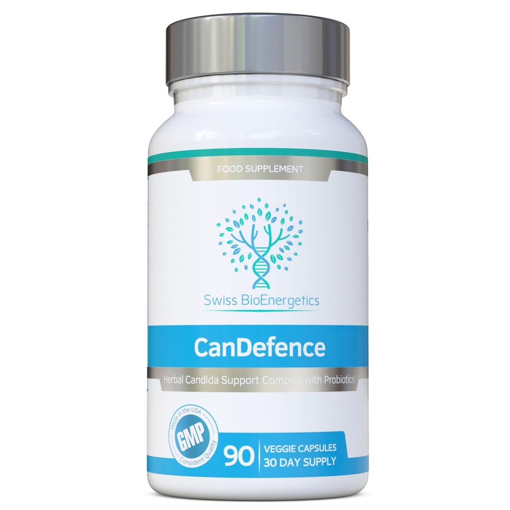 CanDefence - Candida Cleanse Ultimate Extra Strength All-in-ONE Formulation avec l'acide caprylique, les probiotiques et un équilibre synergique de 11 différents botaniques - 90 Capsules