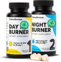ColonBroom Day & Night Burner Suppléments, pilules pour femmes/hommes avec inuline, L-carnitine, Coenzyme Q 10, Grain du Paradis et plus, Colon Broom 60 Capsules végétaliennes par conteneur