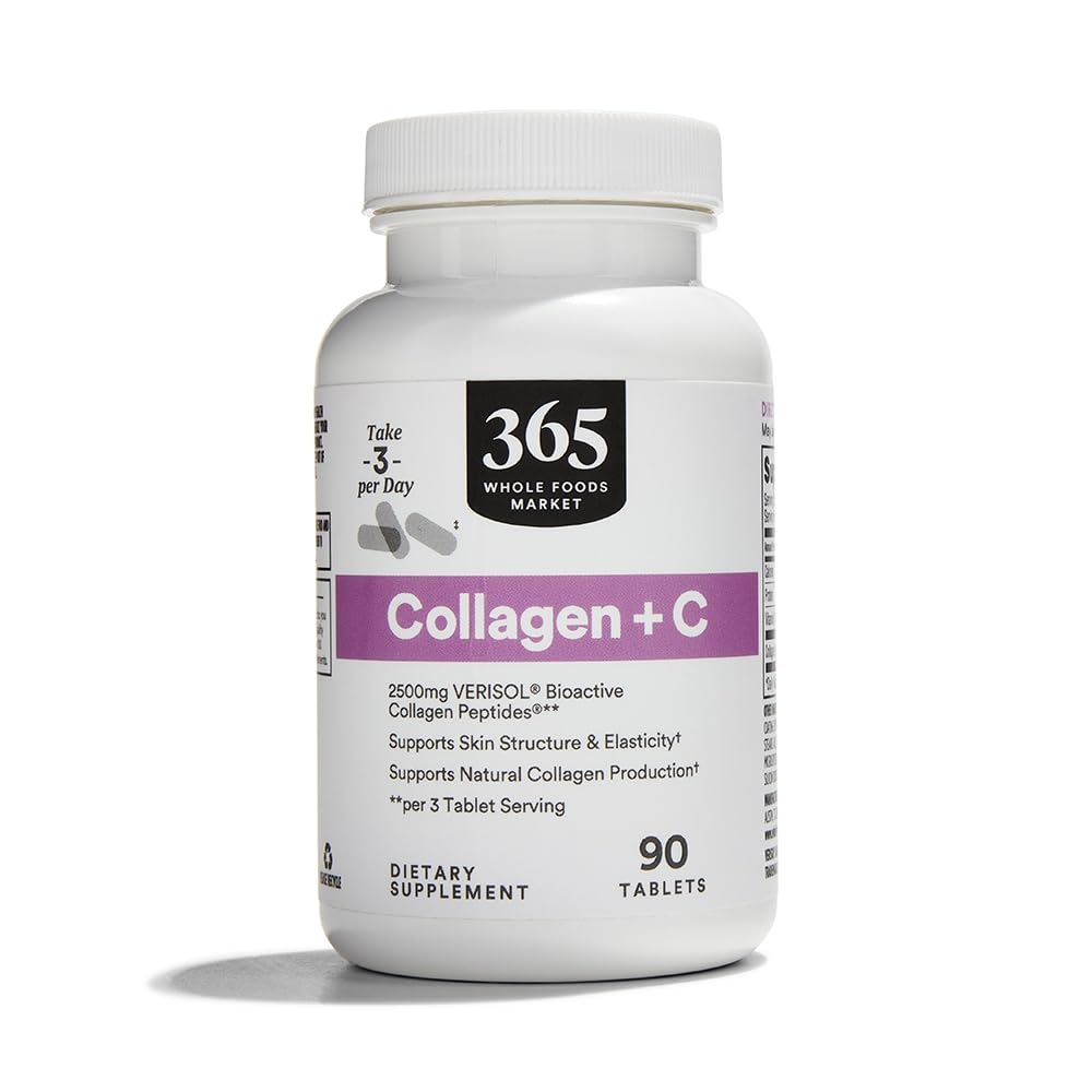 365 par Marché des aliments entiers, Collagen Verisol 2500Mg, 90 Compte