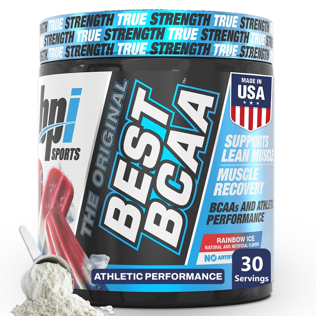 BPI Sports Best BCAA Powder - Muscle Recovery Support - Acides aminés à chaîne ramifiée