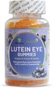Gummies oculaires lutéines, Gummies de soins oculaires aromatisées aux bleuets avec lutéine et zéaxanthine pour adultes, 60 comtes