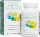 3 Brains by Natural Factors, Mental Sunshine, Promotes Healthy Mood Balance, Daily Dietary Supplement, Vegan, 90 Enteric Coated Tablets (90 Servings)