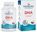 Nordic Naturals DHA, Strawberry - 180 Soft Gels - 830 mg Omega-3 - High-Intensity DHA Formula for Brain & Nervous System Support - Non-GMO - 90 Servings