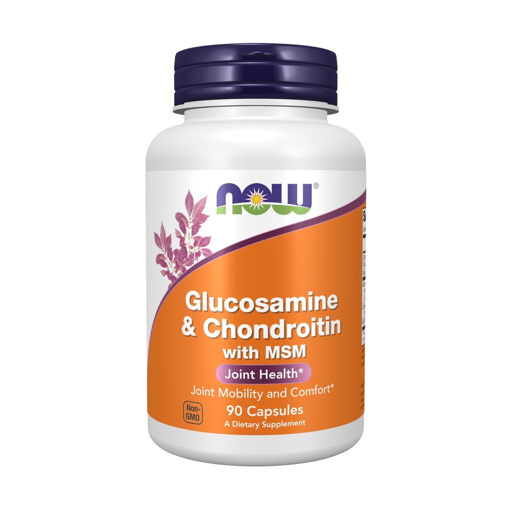 MAINTENANT compléments alimentaires, glucosamine et chondroïtine avec MSM, santé articulaire, mobilité et confort*, 90 gélules