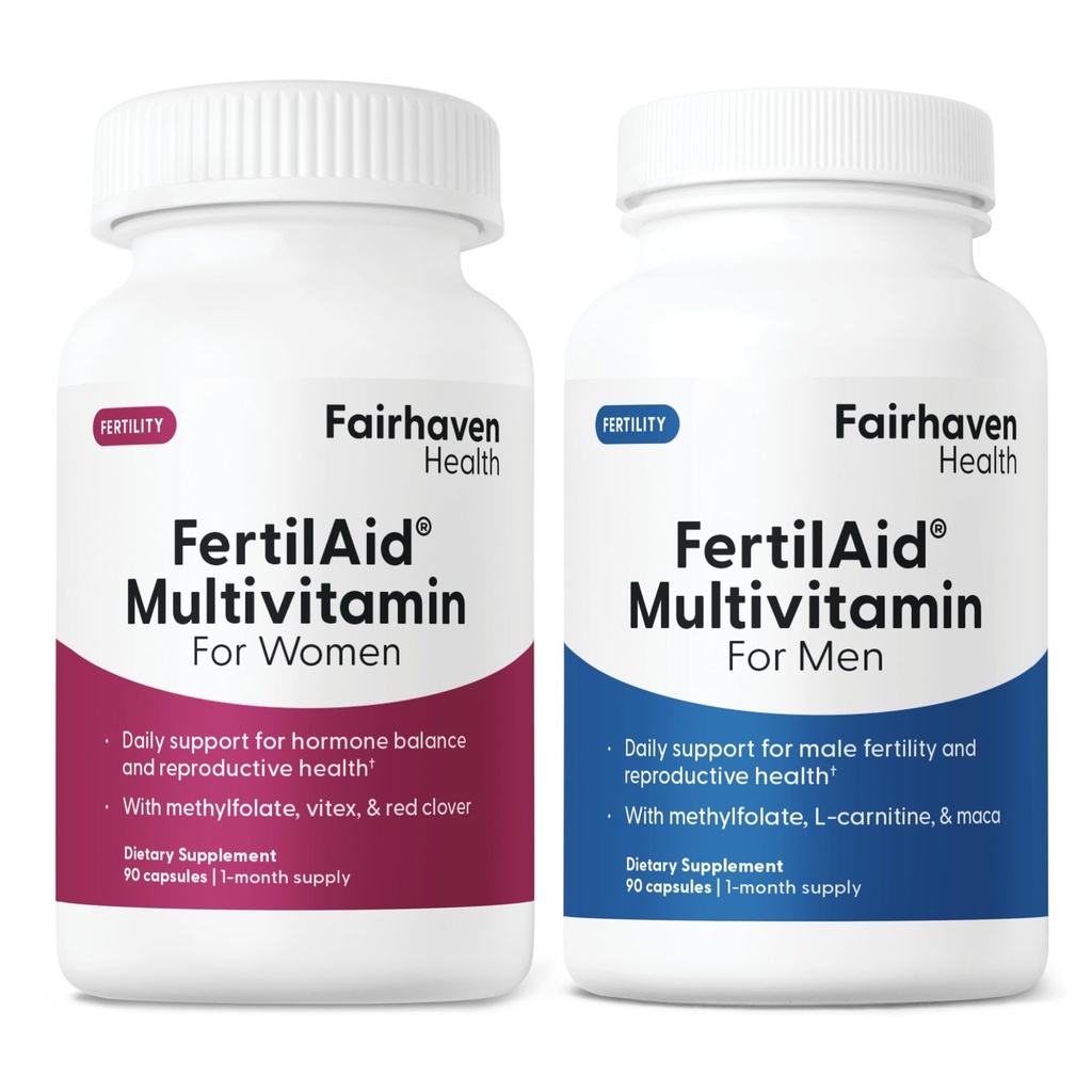 Fairhaven FertilAid santé pour les hommes et les femmes Combo suppléments de fertilité pour les hommes et les femmes.