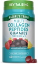 Nature's Truth Multi Collagen Gummies (en anglais seulement) Type I, II, III, V, X. 60 Comte (en anglais seulement) Supplément complexe sans OGM et sans gluten (en anglais seulement)