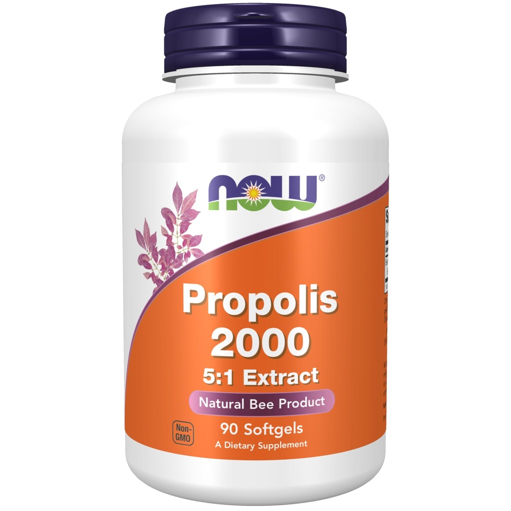 MAINTENANT Suppléments, Propolis 2 000 (propolis des abeilles), 5:1 Extrait, produit d'abeille naturel, 90 Softgels