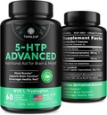 TWINLEAF 5 HTP Supplément pour le soutien de l'humeur - Fabriqué aux États-Unis - Natural 5-HTP & L-tryptophane Capsules - 5-HTP Booster pour les hommes et les femmes - Proprietary Formula for Mood and Relaxation - 60 Capsules Vegan