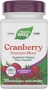 Nature's Way Premium Blend Cranberry, Urinary Tract Health Support*, with 100% Cranberry Concentrate, 400 mg Per Serving, 120 Capsules (Packaging May Vary)
