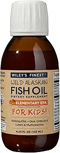 WILEYS FINEST SPO Oil Fish Epa Kids Mango Peach élémentaire, 4,23 FZ