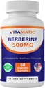 Supplément berbère vitamatique 500mg - 60 capsules végétales - Fabriqué aux États-Unis - Sans gluten - Non-OGM (1 bouteille)