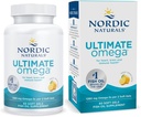 Nordic Naturals Ultimate Omega, Lemon Flavor - 60 gels mous - 1280 mg Omega-3 - Supplément d'huile de poisson à haute puissance avec EPA et DHA - Promotion de la santé cérébrale et cardiaque - Non-OGM - 30 portions