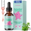 JoySpring DetoxZee Cilantro gouttes pour les enfants - Détox naturel avec Zeolite & Extrait de cilantro - Nettoyant doux pour les enfants et les tout-petits - Détox liquide pour les enfants, 30 portions