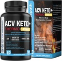 ACV Keto Supplements, Mothers Apple Cider Vinegar (1455 Mg) Pills for Metabolism and Appetite Support, THERMO ACV Keto Pills for Weight Loss and Belly Fat, Adult Slimming Capsules for Women Men