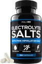 Sels d'électrolyte polyfit - 100 pilules de sel - Comprimés de sel de remplacement d'électrolytes pour les coureurs - Supplément pour l'hydratation rapide, la récupération et l'endurance
