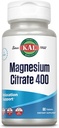 KAL Citrate de magnésium 400mg, supplément de magnésium pour une fonction musculaire saine, relaxation, nervosité et soutien de la circulation, désintégration rapide ActivTabs, végétalien, sans gluten, 30 portions, 60 comprimés