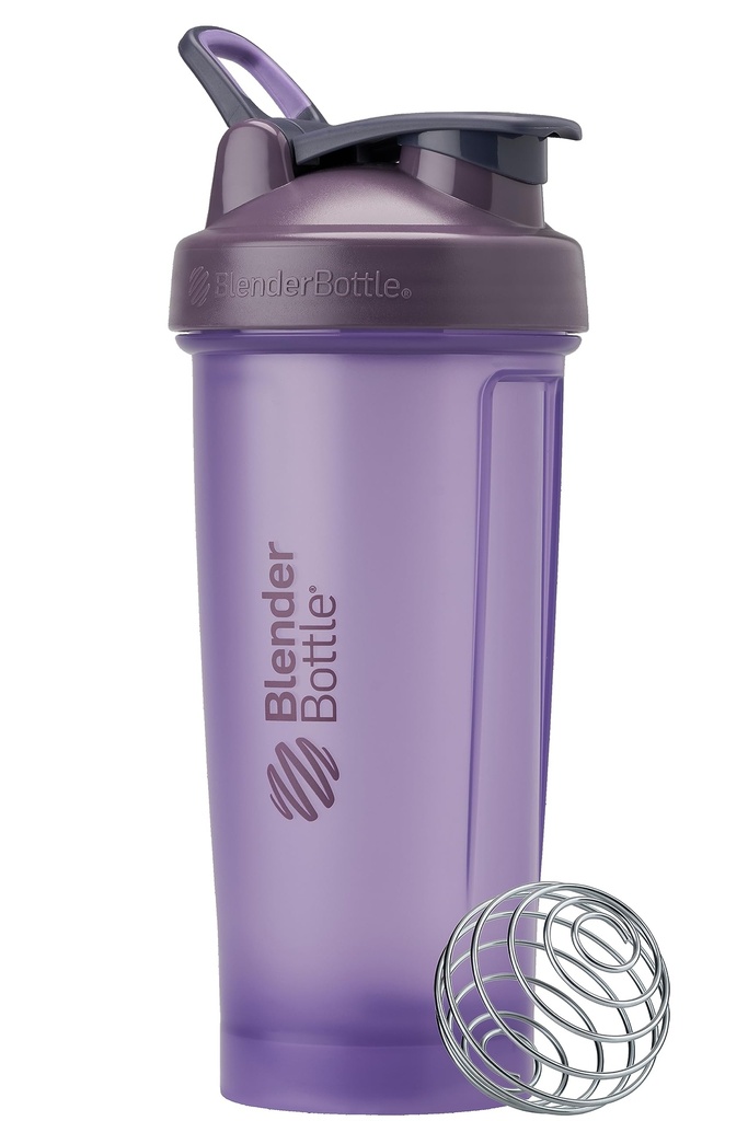 BlenderBottle Classic V2 Shaker Bottle Perfect for Protein Shakes and Pre Workout, 28oz, Full Color Purple