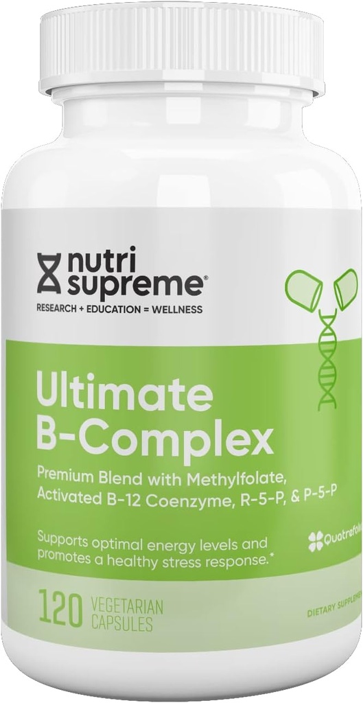 Ultimate B Complex, 120 Vegetarian Capsules- Certified Kosher