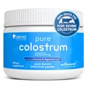 Zena Nutrition Bovine Colostrum Powder Supplement, 2000mg Pure Colostrum, Supports Immune and Digestive Health, Promotes Gut Health, Keto, Gluten Free, Fat Free, Grass Fed, Unflavored, 30 Servings