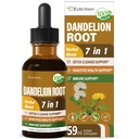 Dandelion Root Extract Drops, Diente de Leon Organico Hierba, Dandelion Supplement Formula w/Milk Thistle Turmeric for Detox Cleanse, Digestion & Immune Support, Teinture sans alcool. 2oz