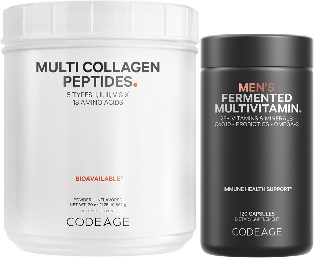 Codeage - Protéines multicollagènes + Mélange quotidien de multivitamines