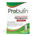 Probulin Colon Support Daily Probiotic + Prebiotic + Support Gut Health, Occasional Gas and Bloating - 20 Billion CFU - 12 Strains, 30 Vegan Capsules
