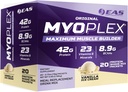 Experimental and Applied Sciences EAS Original Myoplex Maximum Muscle Builder | Meal Replacement Protein Drink Mix | Quality Protein Blend | 42g Protein | 20 Individual Packets (Vanilla Ice Cream)