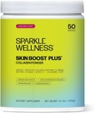 Sparkle Wellness VERISOL Bioactive Hydrolyzed Collagen Peptides | Collagen Powder with Vitamin C & Hyaluronic Acid for Hair, Skin, and Nail Health | Skin Boost Plus (Mixed Berry) [50-Serves]