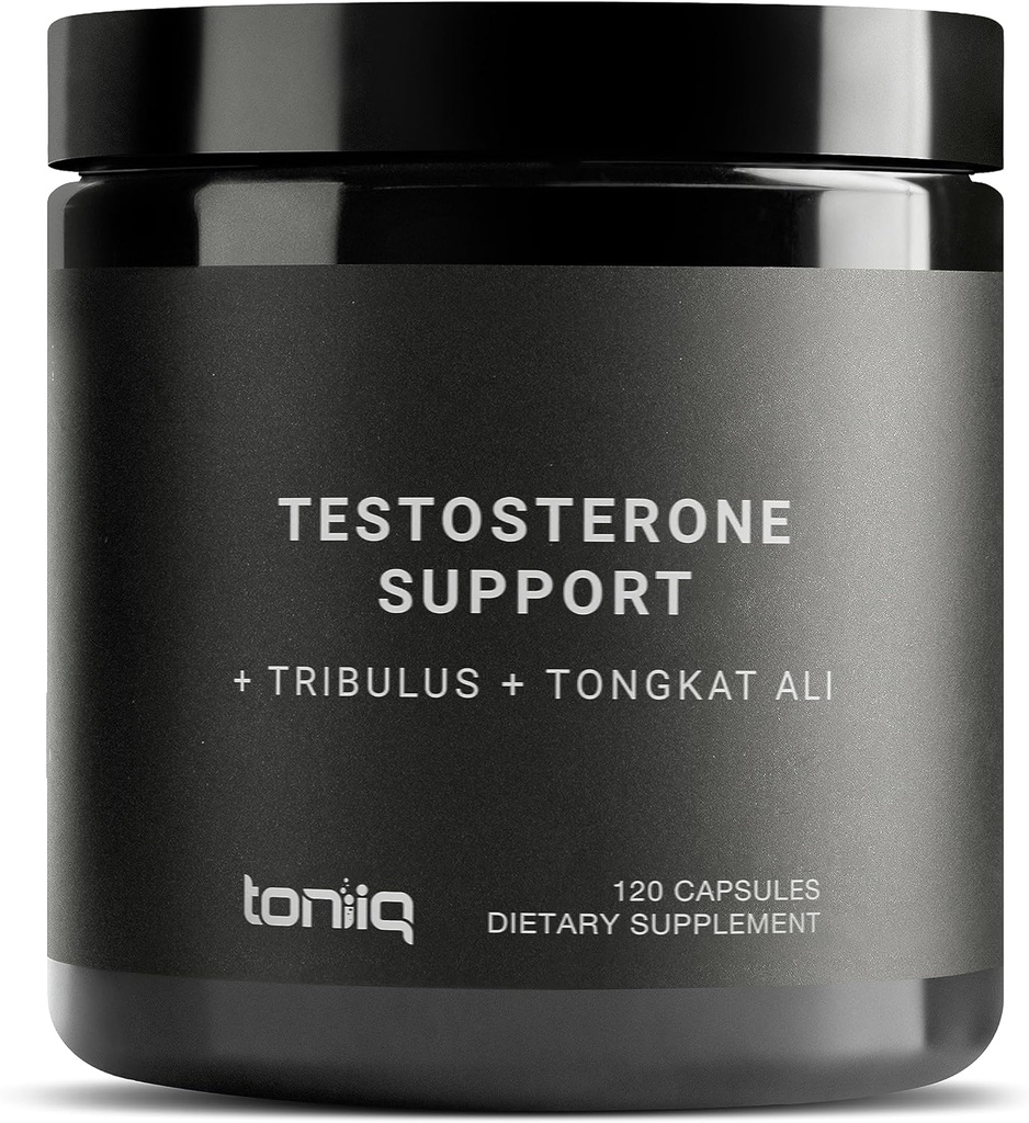 Formule Elite T - ultra-haute puissance 200:1 Tongkat Ali, 30:1 Fadogia et 25% Withanolides Ashwagandha - Tribulus avec 95% Saponines, Zinc, Boron et Cuivre - Troisième partie Testé - 120 Capsules
