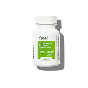 Murad Youth Renouveau Supplément pour peau lisse et plumpienne – Supplément beauté anti-âge - Collagène et Céramides réduisent les rides et les lignes fines de l'intérieur