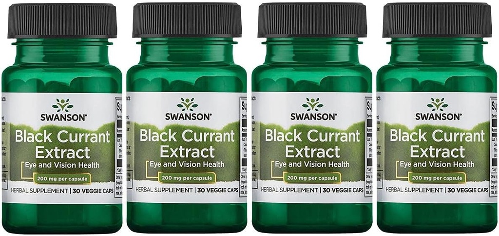 Swanson Black Currant Extract 200 mg 30 Vég.