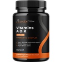 Supplément de vitamine ADK à haute absorption - Vitamine végétalienne D3 K2 MK7 & A pour la régulation du calcium Plus Thyroïde du coeur ossé et soutien immunitaire - Vitamine ADK avec 5000IU D3 Non OGM et sans gluten (2 mois)