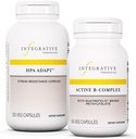 Ensemble thérapeutique intégratif avec complexe B actif, 60 capsules et HPA Adapt, 120 capsules véganes - complexe B actif pour soutenir le métabolisme énergétique - HPA Adapter pour soutenir la réponse au stress sain