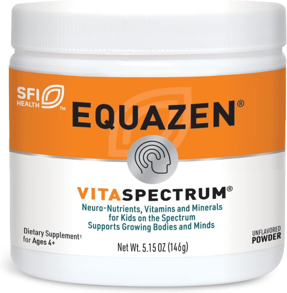 EQUAZEN VitaSpectrum en poudre - Nutriments, vitamines et minéraux en poudre pour enfants - avec Choline, Folate, B12, B6, Vitamine E et Vitamine D (5,15 oz)