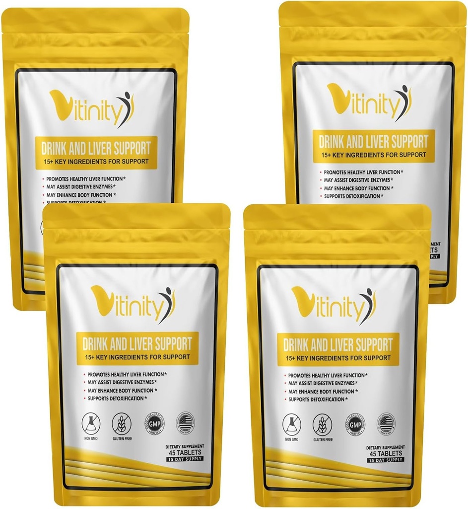 Anti Drink Support Supplement-15+Key Ingredients for Craving Support,Liver Health,Kudzu, Milk Thistle,Holy Basil,DHM,All Natural Cleanse,Gradual Reduction,Nutrient Replenisher Tablets(60 Days)