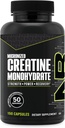 NutraBio Pure Micronized Creatine Monohydrate Capsules, pilules de créatine, soutient l'énergie musculaire en vrac, la récupération et la force - Keto Friendly, Kosher, Creatine complément nutritionnel pour les hommes et les femmes