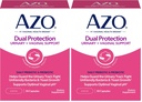 AZO double protection: Urinaire + Vaginal Support*= Prébiotique Plus Probiotique de femmes prouvées cliniquement.